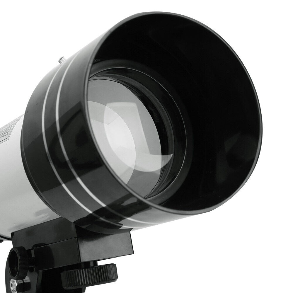 Close-up of the 70mm fully coated glass objective lens