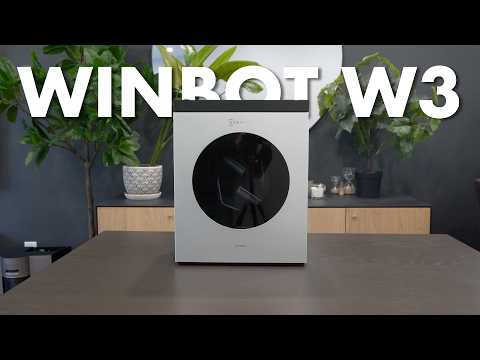 Demo of a robot window cleaner gripping and cleaning a glass pane on its own